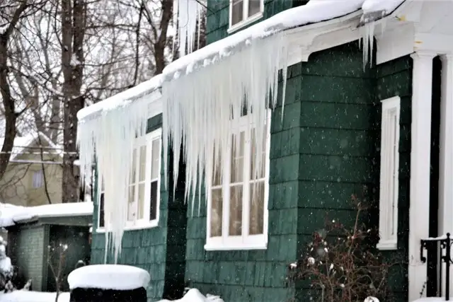 Ice Damage on a MN home